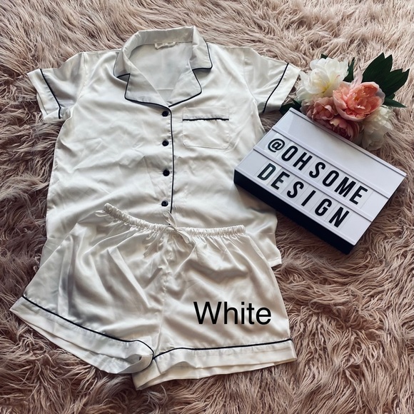 BRAND NEW satin short pjs set different colours - Picture 4 of 10
